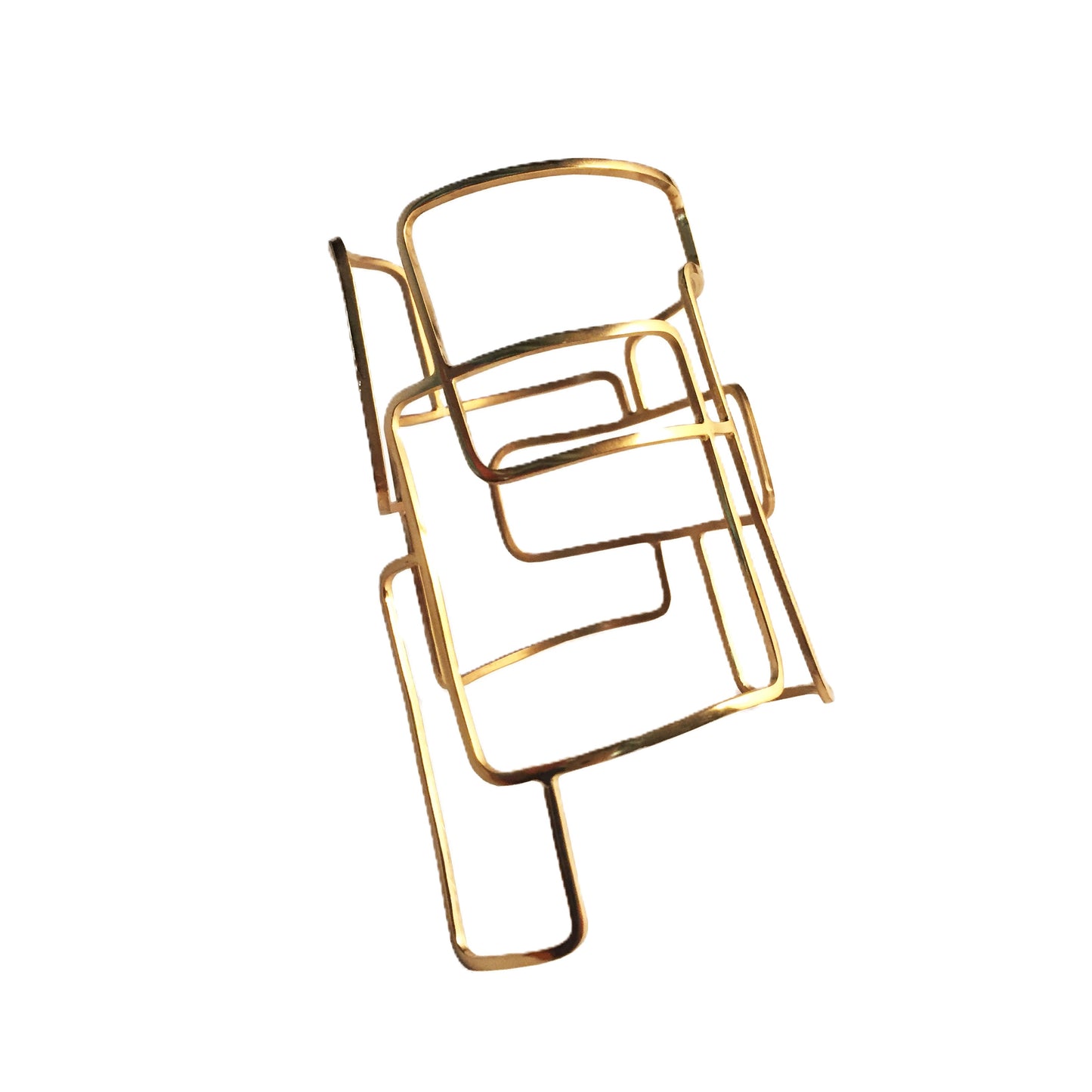 BAUHAUS BRACELET / silver 925, 18kt gold plated