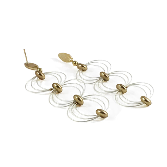 ONDA EARRINGS  wire 925 Sterling Silver