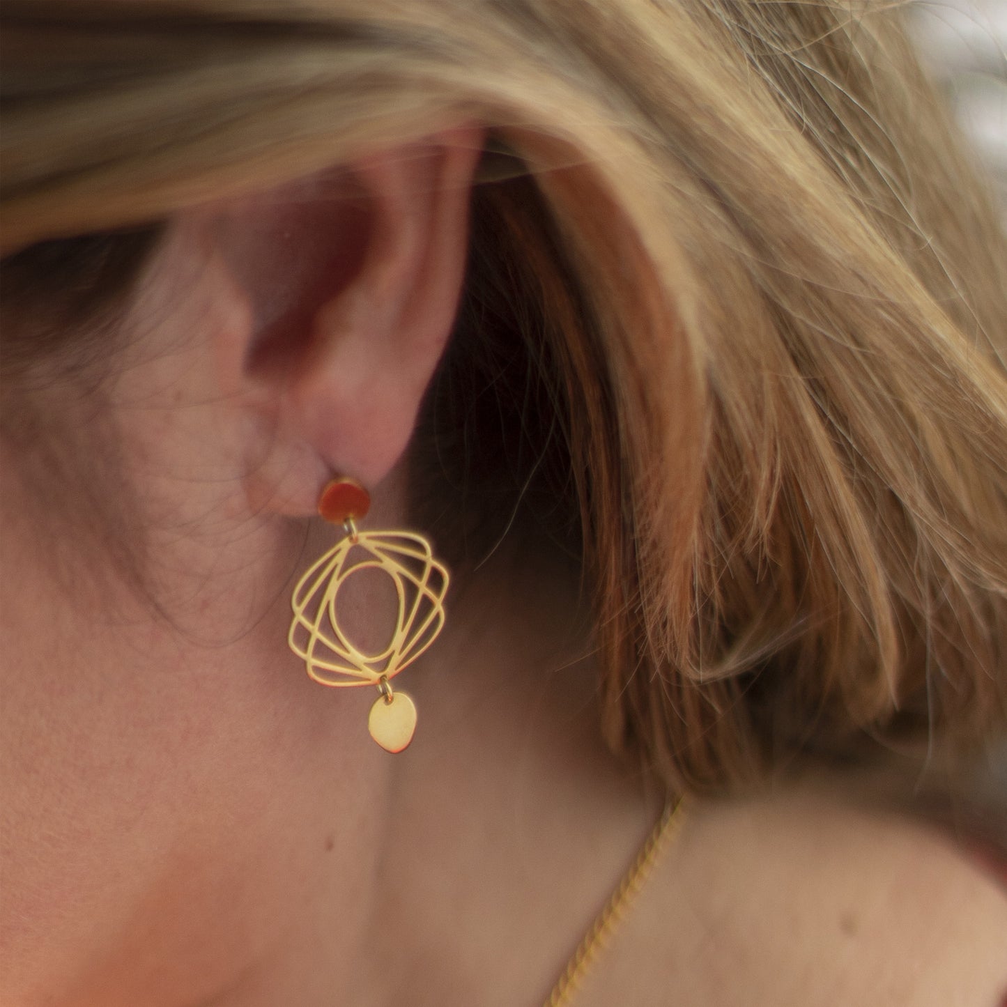 Guimard Rosace Earrings / silver 925, 18kt gold plated earrings inspirados en el movimiento ART NOUVEAU del siglo XIX como homenaje al Arquitecto de la Opera de Paris, Hector Guimard. El Art Nouveau comprende formas curvas, naturales y sensuales.