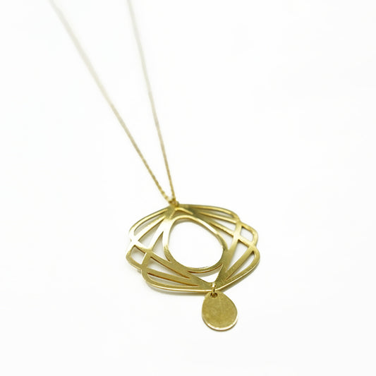 Guimard Necklace Medallion / silver 925, 18kt gold plated  collar necklace silver 925 gold plated inspirado en el movimiento ART NOUVEAU del siglo XIX como homenaje al Arquitecto de la Opera de Paris, Hector Guimard  comprende formas curvas, naturales y sensuales