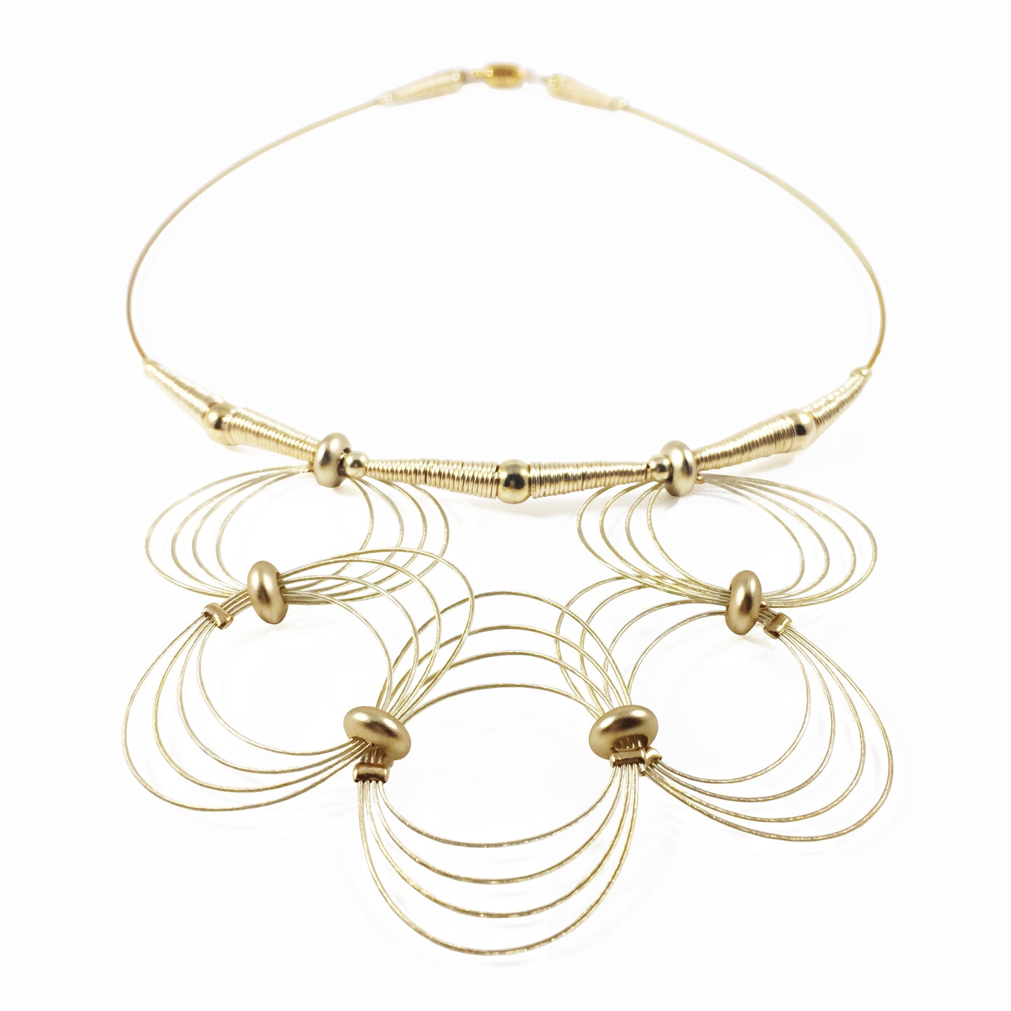 ONDA NECKLACE / Wire Gold Color