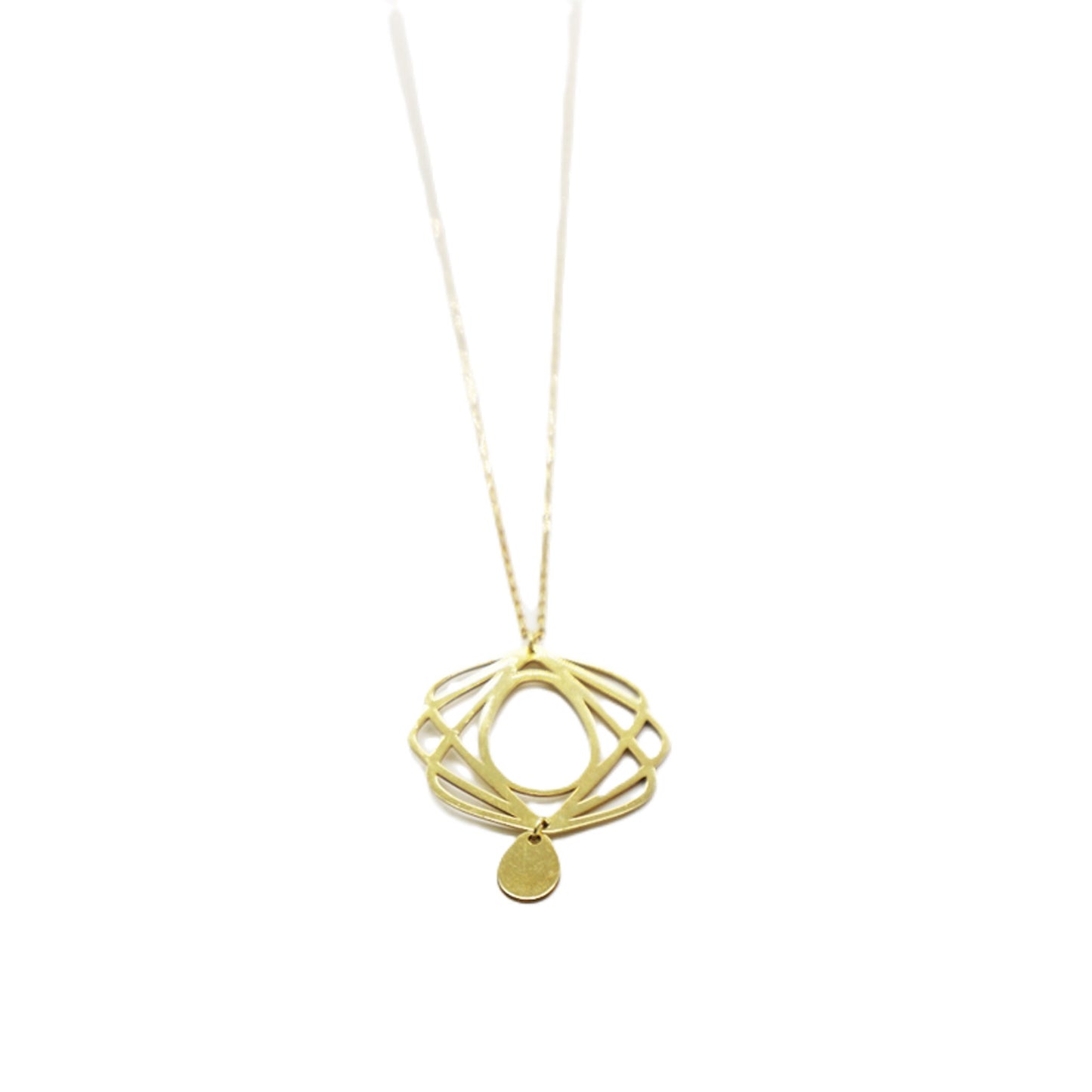 GUIMARD NECKLACE MEDALLION / silver 925, 18kt gold plated